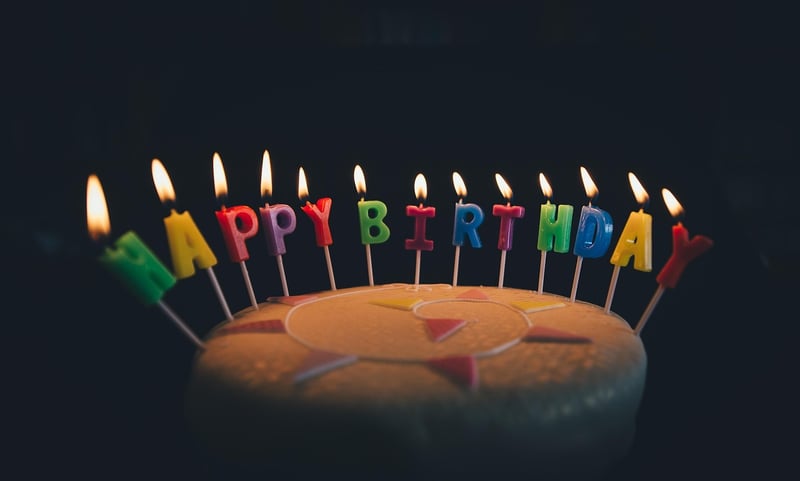 Birthday Cake Blowing Out Candles